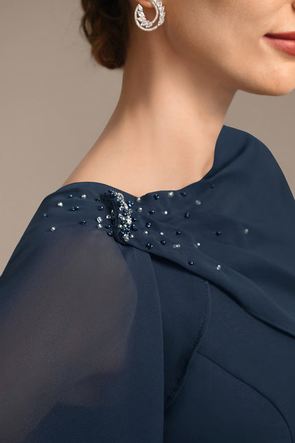 Robe Chic Bleu Élégant - gallery 5