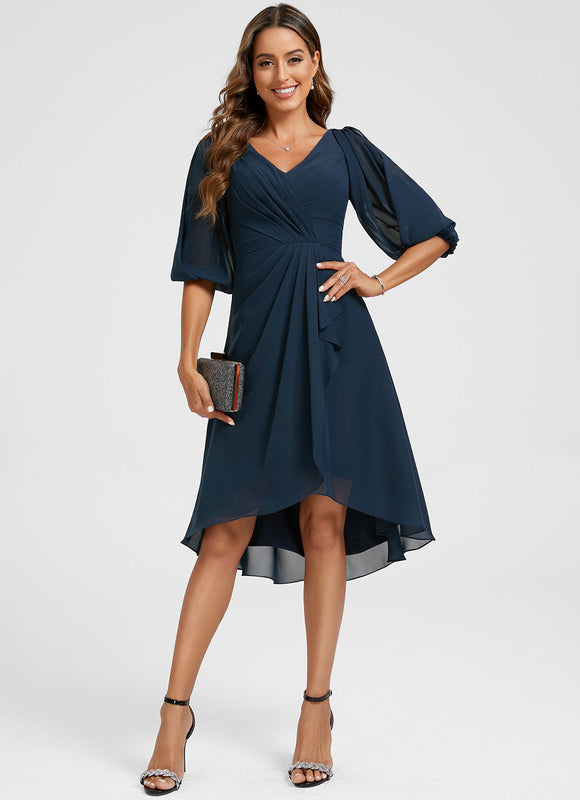 Robe Chic Asymétrique Vaporeuse - gallery 4