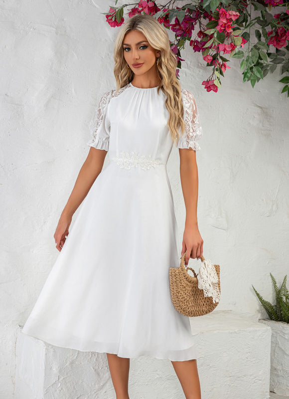 Robe Chic Éthérée Blanche - gallery 4
