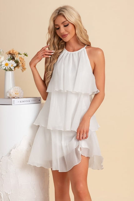 Robe Chic Flottante Blanche - gallery 4