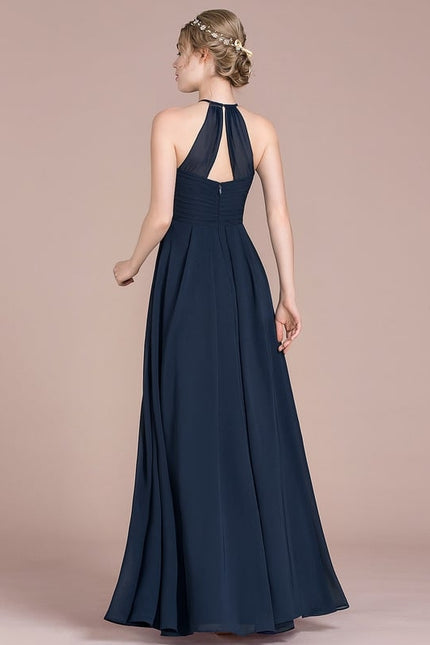 Robe Bleu Marine Chic Longue - gallery 3