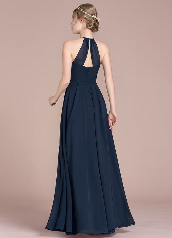 Robe Bleu Marine Chic Longue - gallery 3
