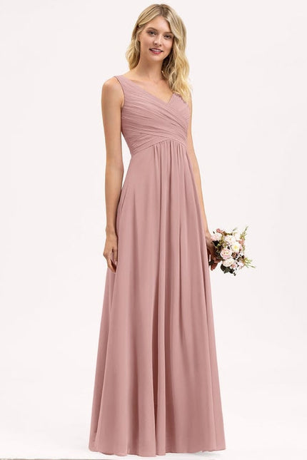 Robe Chic Longue Verte Fluide - gallery 1