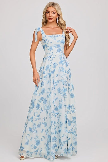 Robe Chic Longue Verte Élégante - gallery 1
