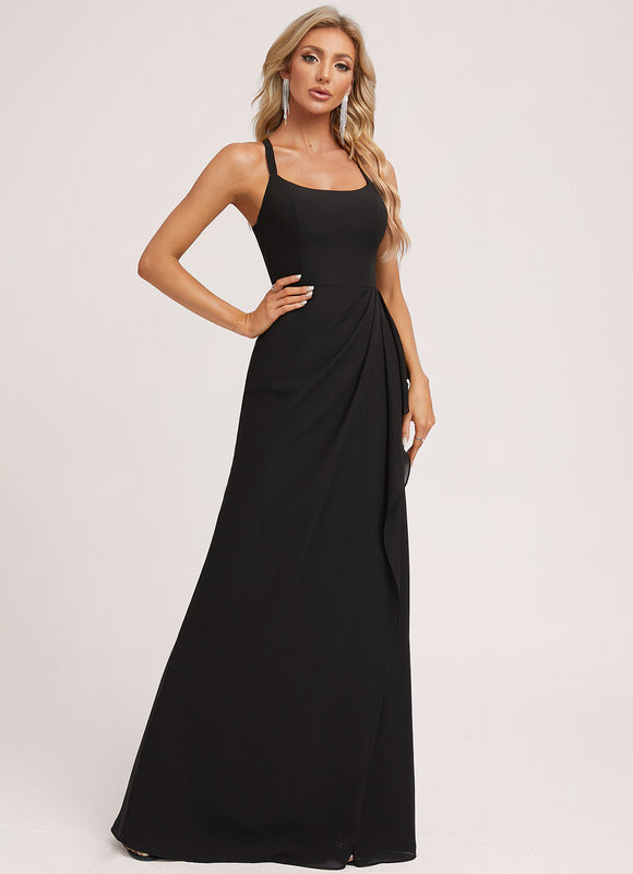 Robe Chic Longue Verte Raffinée - gallery 4