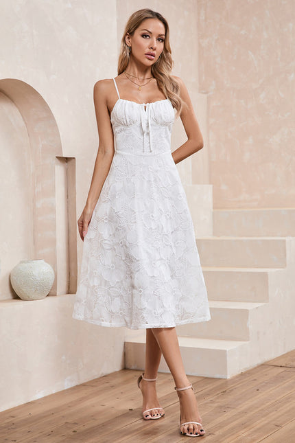 Robe Chic Midi Dentelle Élégante - gallery 3