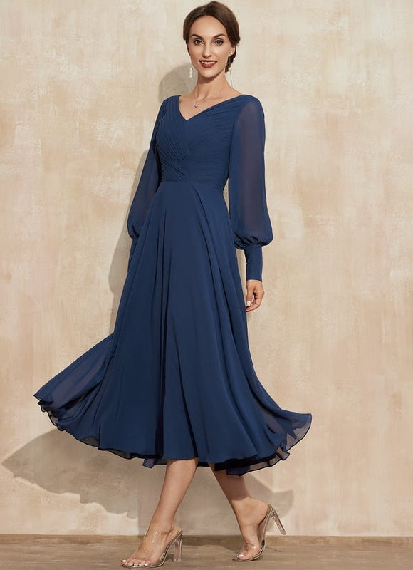 Robe Chic Chiffon Marine - gallery 4