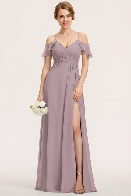 Robe Chic Chiffon Sable - gallery 7