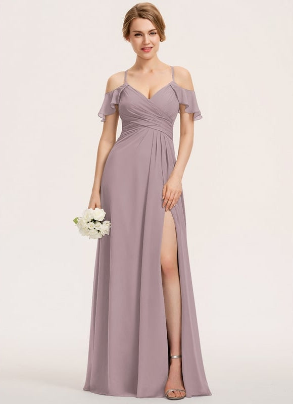 Robe Chic Chiffon Sable - gallery 7