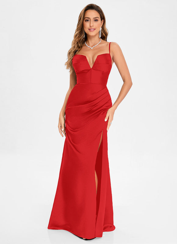 Robe Chic Satin Éclipse Sombre - gallery 2