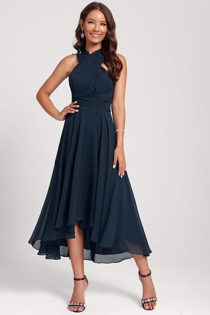 Robe Chic Asymétrique Émeraude - gallery 6