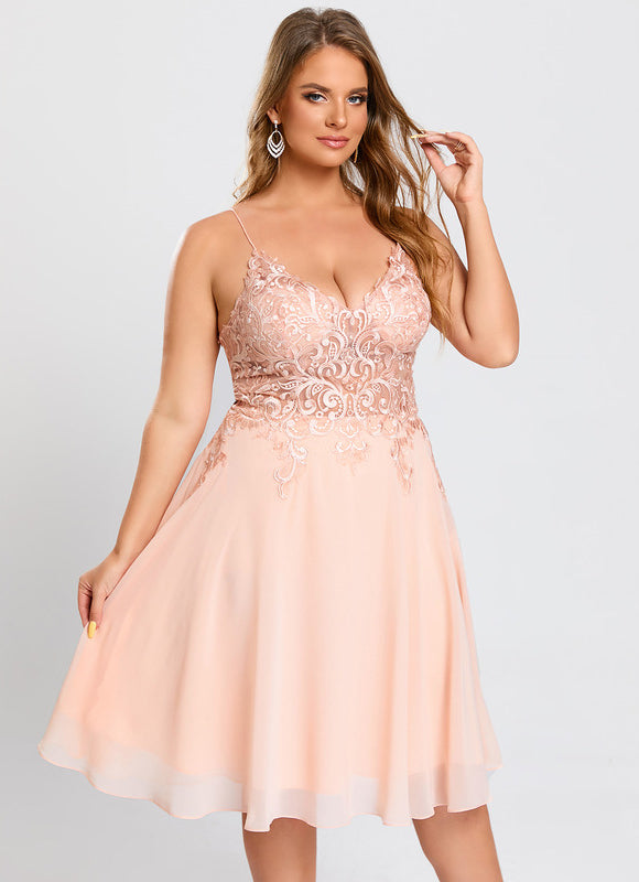 Robe Chic Ailée Pêche - gallery 6