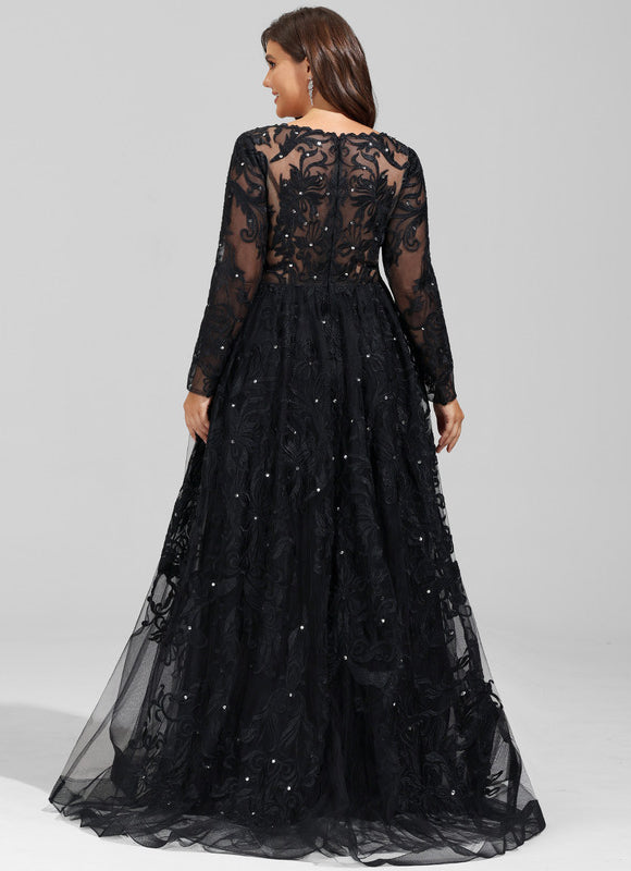 Robe Chic Noir Éblouissant - gallery 7