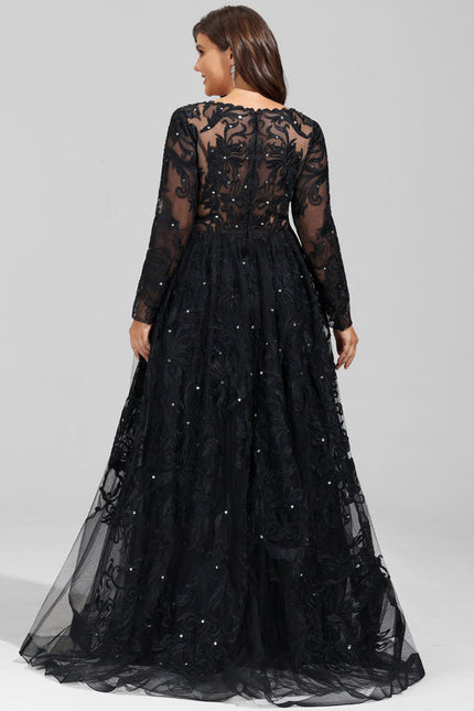 Robe Chic Noir Éblouissant - gallery 7