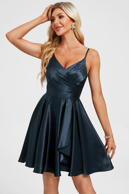 Robe Chic Satinée À Volants - gallery 5
