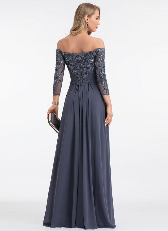 Robe Chic Élégante Charbon - gallery 1