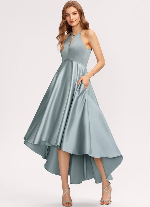 Robe Chic Satinée Lune Céleste