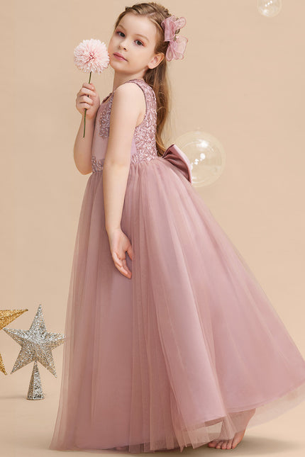 Robe Bohème Chic Dentelle Rose - gallery 2