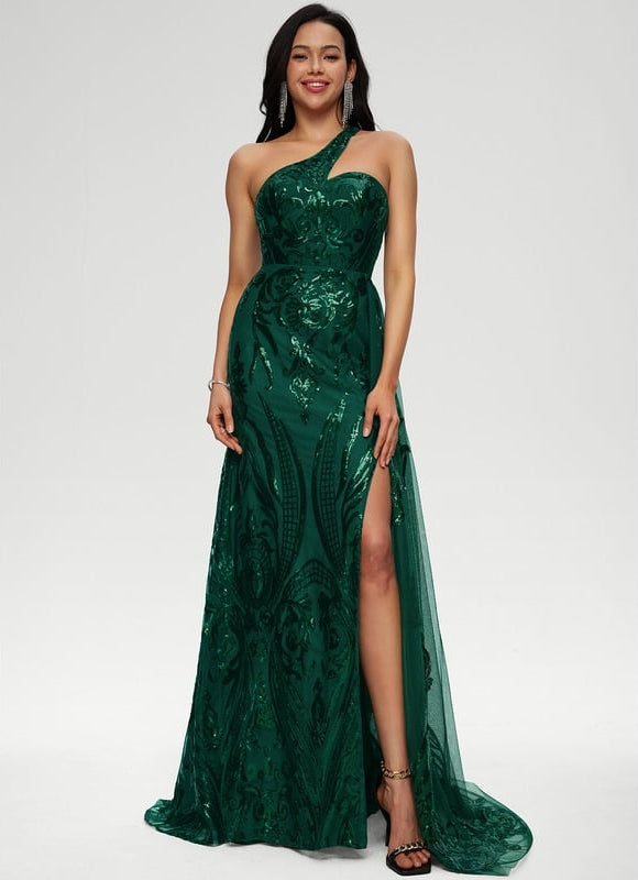 Robe Chic Émeraude Glamour