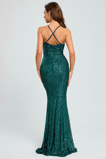 Robe Chic Pailletée Longue - gallery 1