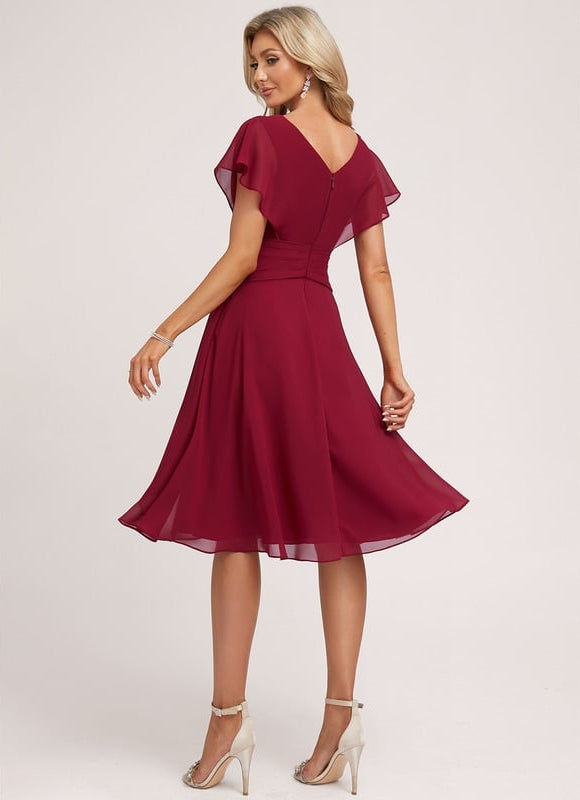 Robe Chic Bleu Élégance Flottante - gallery 2