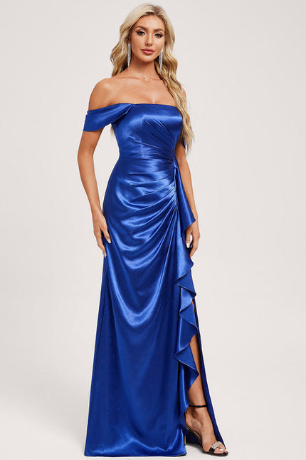 Robe Chic Satinée Ondulée - gallery 1