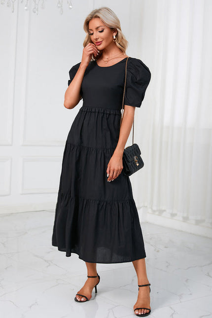 Robe Chic Noire Évasée