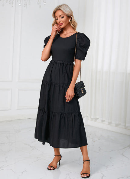 Robe Chic Noire Évasée