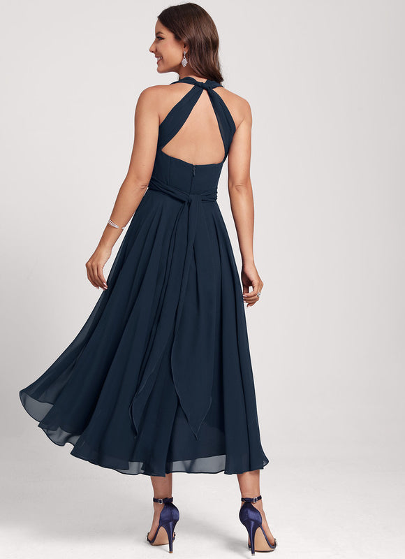 Robe Chic Asymétrique Émeraude - gallery 3