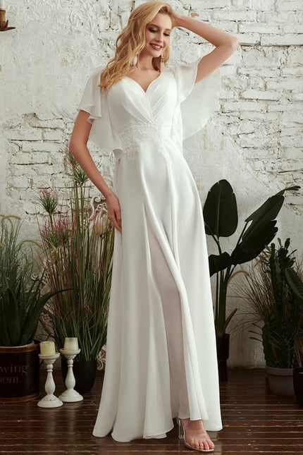 Robe Blanche Plage Chic - gallery 1