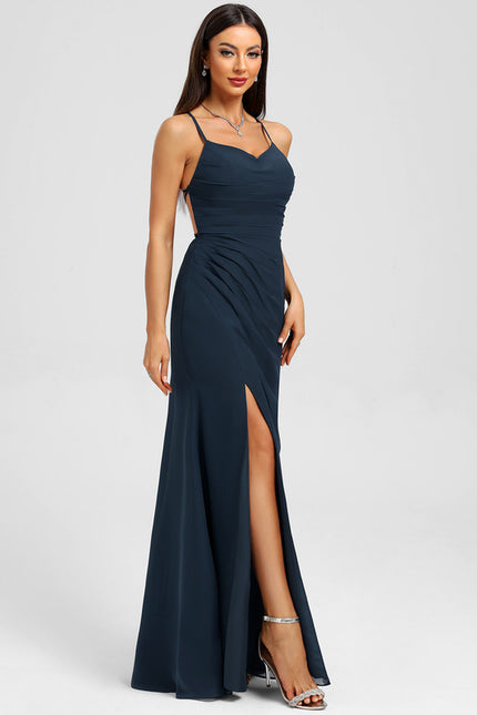 Robe Chic Velours Sombre Étoilé - gallery 3