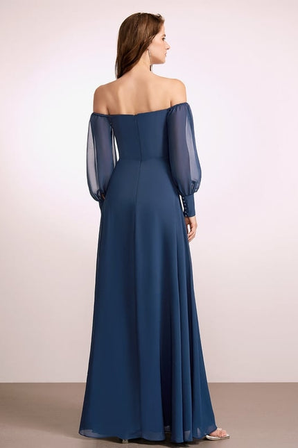 Robe Chic Mousseline Émeraude - gallery 4