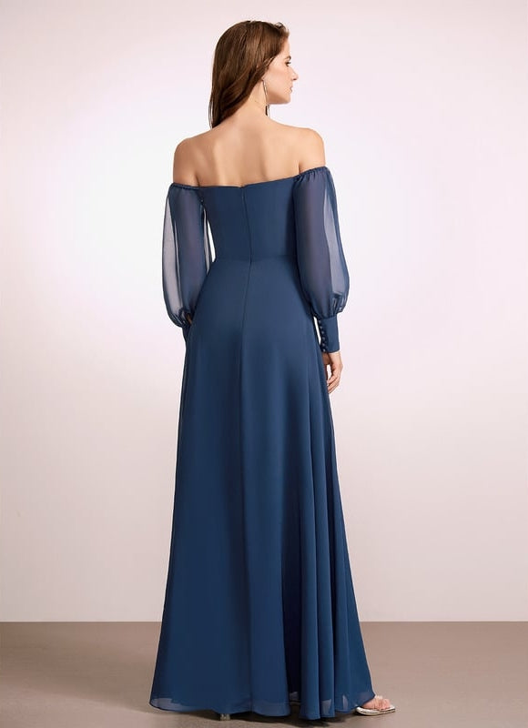 Robe Chic Mousseline Émeraude - gallery 4