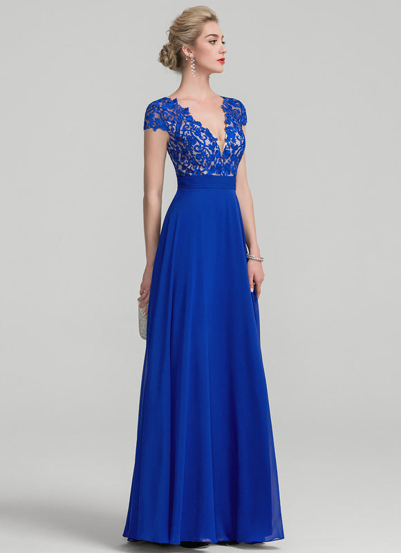 Robe Chic Longue Marine Élégante - gallery 3