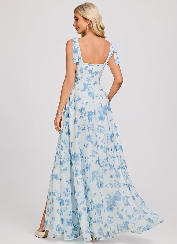 Robe Chic Longue Verte Élégante - gallery 5