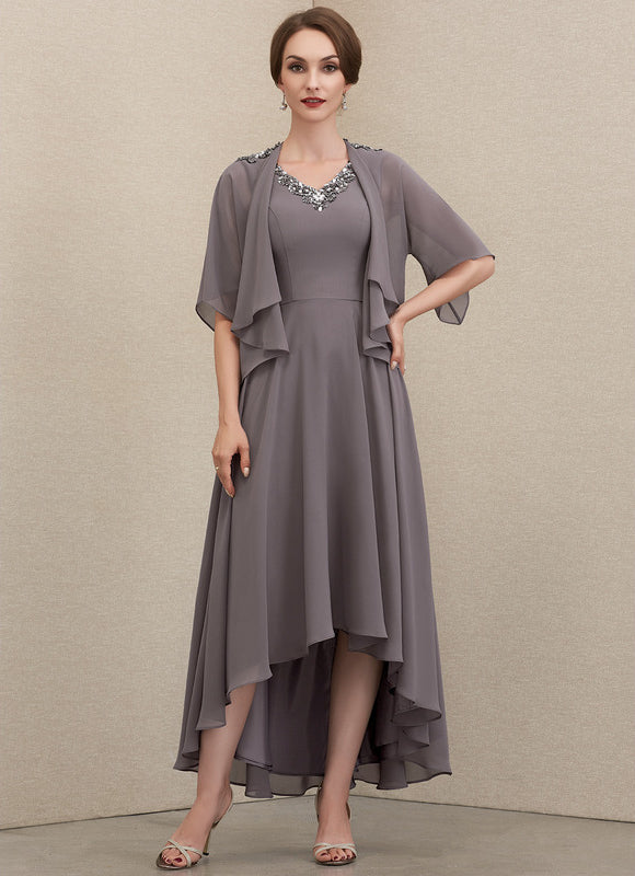Robe Chic Couture Grise - gallery 1