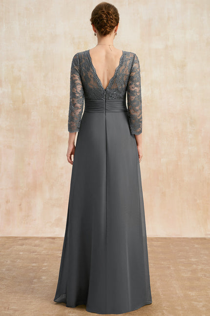 Robe Chic Gris Élégant - gallery 5