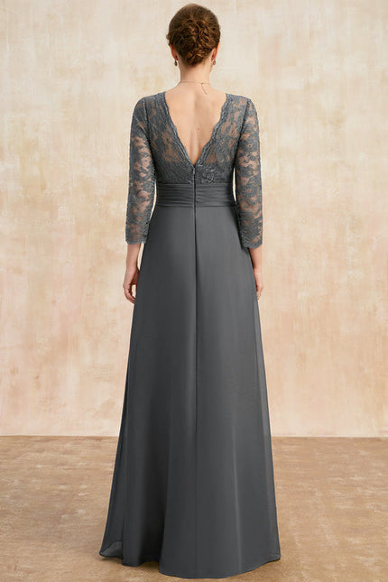 Robe Chic Gris Élégant - gallery 5