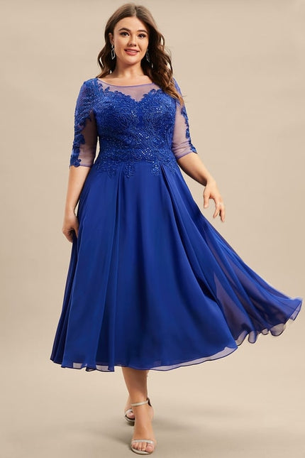 Robe Chic Aérienne Azur - gallery 6