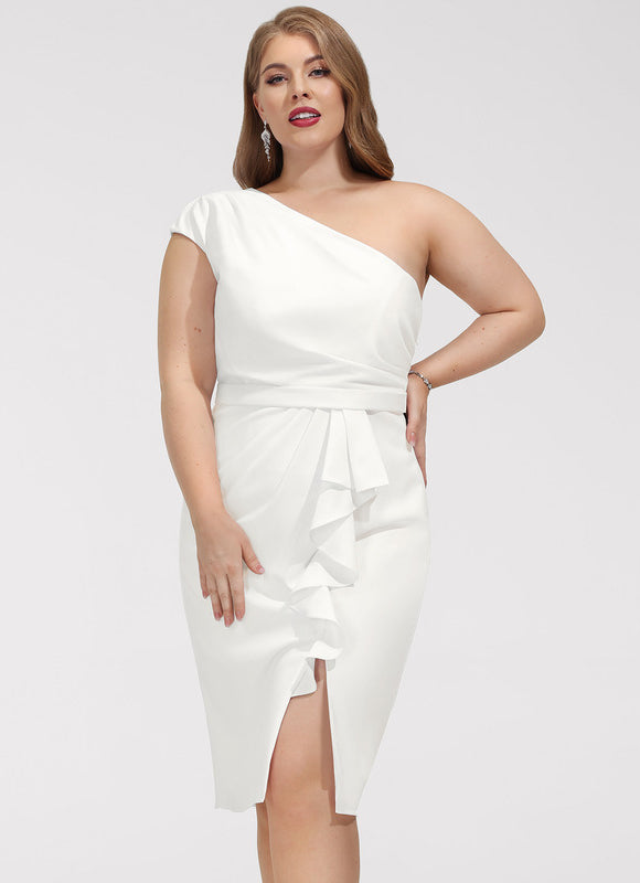 Robe Chic Verte Asymétrique - gallery 7