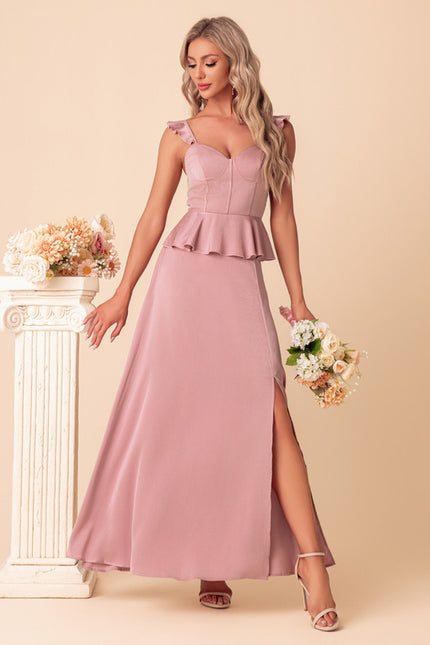 Robe Chic Peplum Satinée - gallery 5