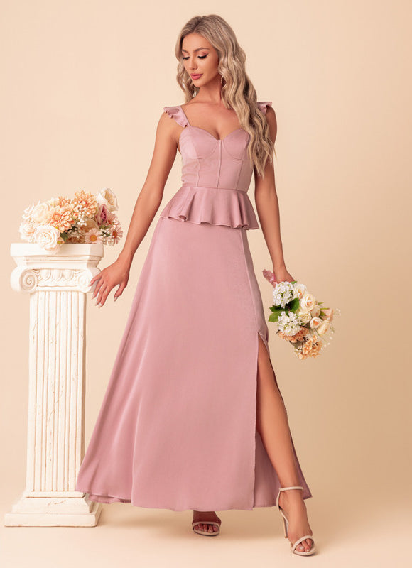 Robe Chic Peplum Satinée - gallery 5