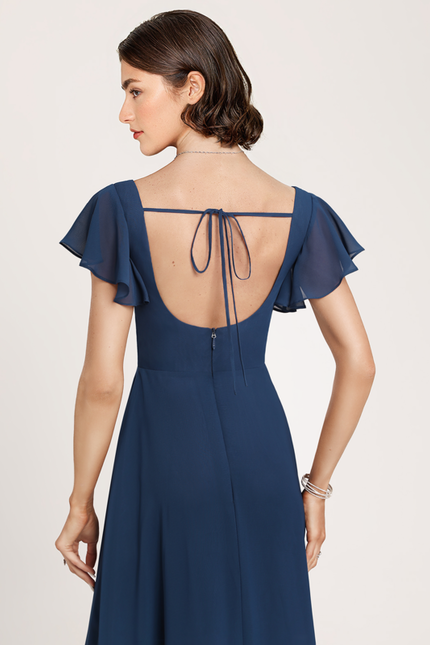 Robe Chic Longue Verte Raffinée - gallery 2