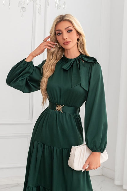 Robe Chic Midi Émeraude - gallery 4