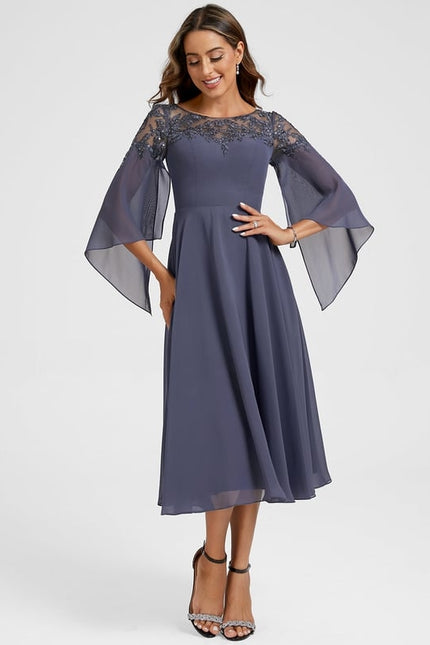 Robe Chic Longue Évasée Élégante - gallery 5
