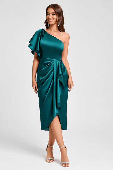 Robe Chic Satinée Élévée - gallery 1