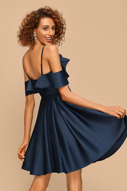 Robe Chic Satinée Flare - gallery 4