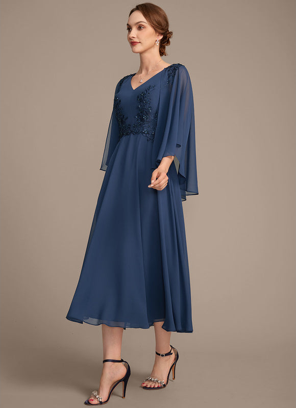 Robe Chic Aérienne Marine - gallery 4
