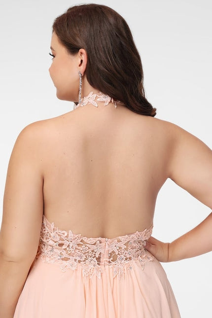 Robe Chic Élégance Pêche - gallery 7