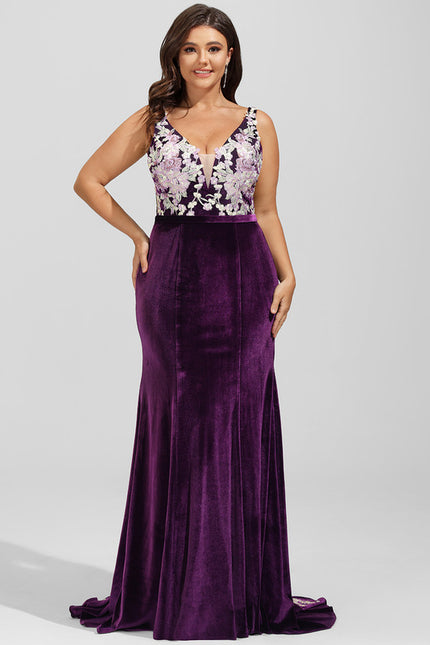 Robe Chic Velours Floral - gallery 7